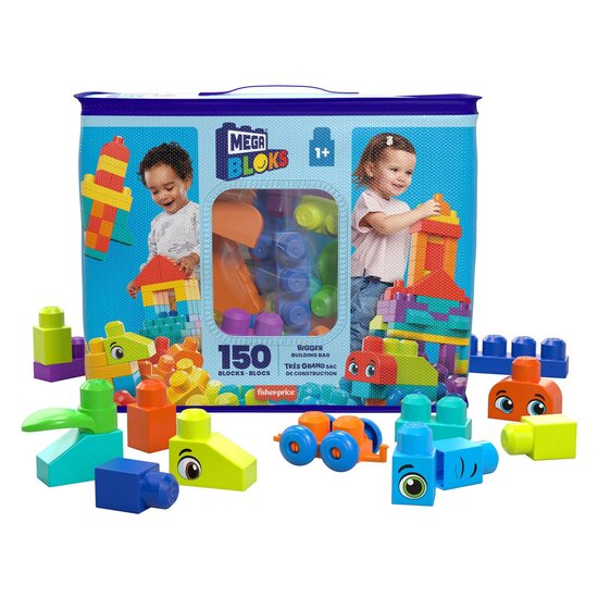 Mega Bloks - Bigger Building Bag Bouwblokken, 150dlg.