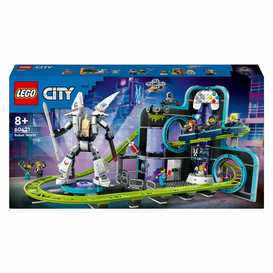 LEGO City 60421 Achtbaan in Robotwereld