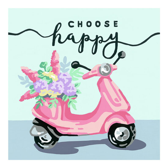 CreArt Schilderen op Nummer - Choose Happy