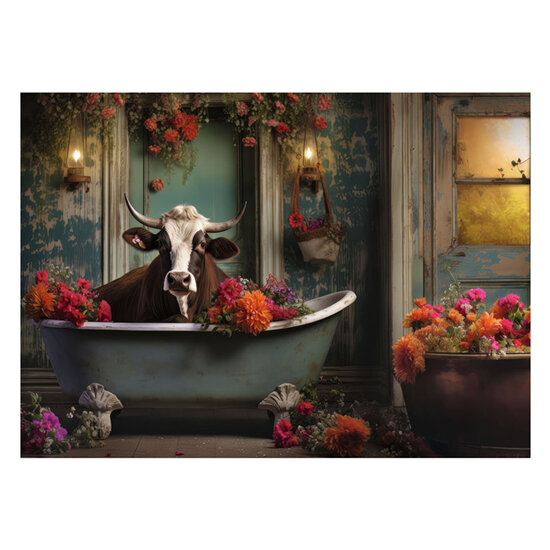 Legpuzzel The Cow in The Bathtub, 1000st.