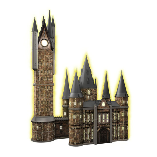 3D Puzzel Hogwarts Astronomie Toren (Night Edition), 540st.