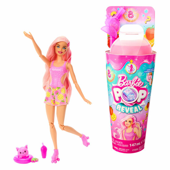 Barbie Reveal Pop Juicy Fruits Series - Strawberry Lemonade