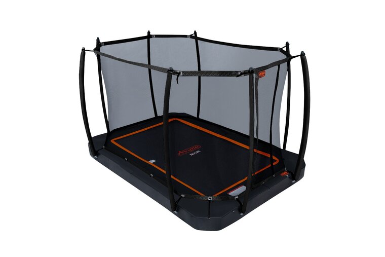 Avyna Trampoline FlatLevel 380x255 (238) met net | Zwart