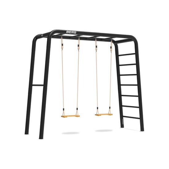 Berg Playbase 3-In-1 Medium Met Rekstok En Ladder (Inclusief 2 Houten Schommels)