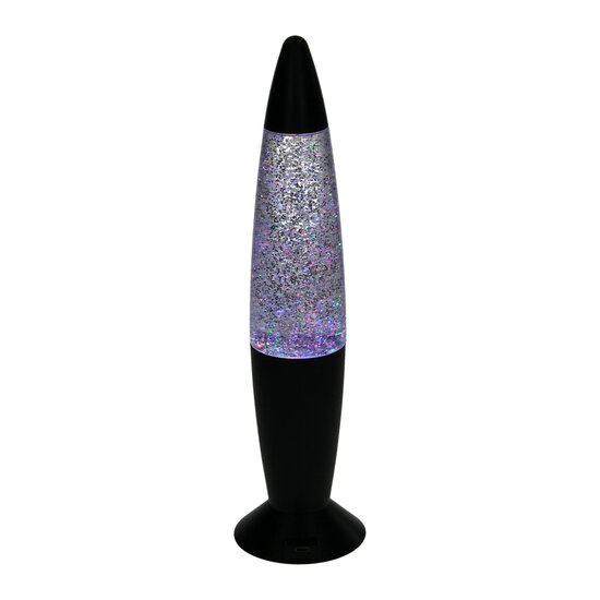 Glitter LED Lamp Kleurveranderend, 34cm