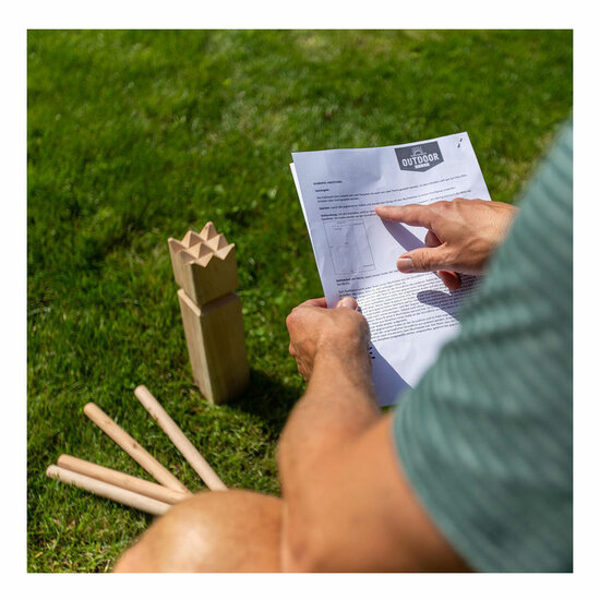 Outdoor Play Houten Kubb Game Official