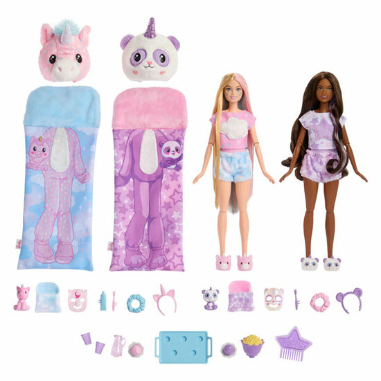 Barbie Cutie Reveal Modepop Slaapfeest