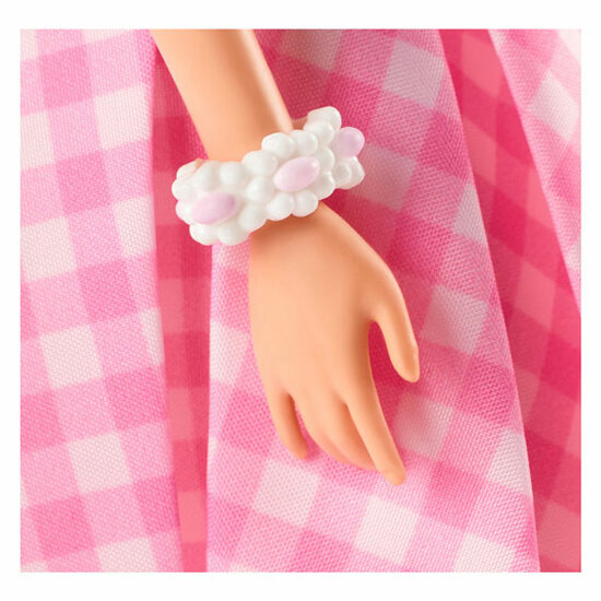 Barbie The Movie Pink Gingham Jurk Modepop