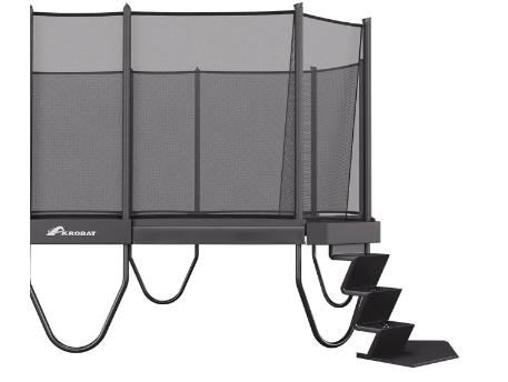 Trampoline AKROBAT XCITYX 520x365cm Anthracite, incl. veiligheidsnet