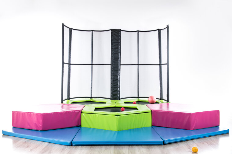 Peuter Mini Trampolinepark, 3 trampolines