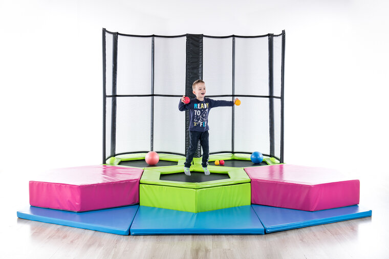 Peuter Mini Trampolinepark, 3 trampolines