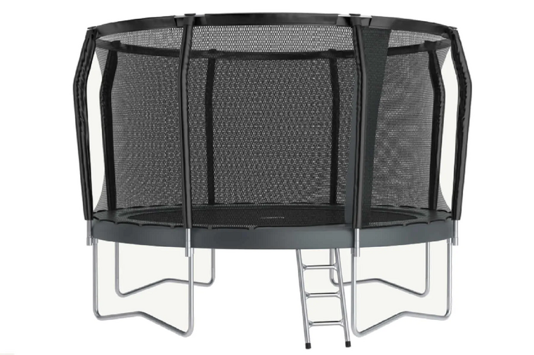 Akrobat Orbit PRO Above ground Trampoline 430 Antraciet, incl. veiligheidsnet