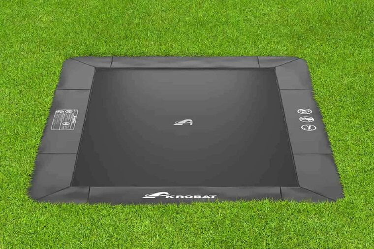 Trampoline AKROBAT PRIMUS FLAT 430x305 (14x10ft) Antraciet