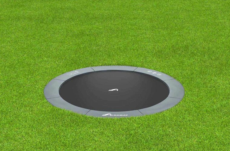 Trampoline AKROBAT ORBIT FLAT 365 (12ft) Antraciet