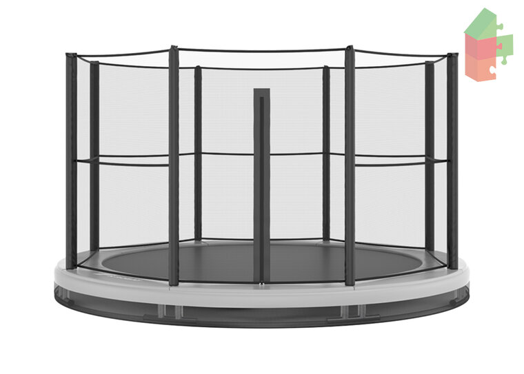 Trampoline AKROBAT ORBIT INGROUND 305 (10ft) Antraciet inclusief veiligheidsnet