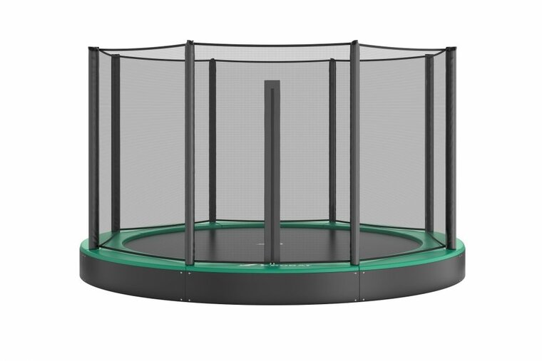 Trampoline AKROBAT ORBIT FLAT 365 (12ft) Green,inclusief veiligheidsnet