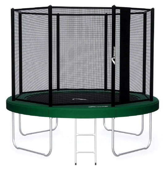 Trampoline AKROBAT ORBIT ABOVE 305 (10ft) Green, inclusief veiligheidsnet