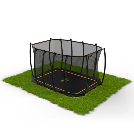 Avyna Trampoline FlatLevel 520x305 (352) met net | Zwart