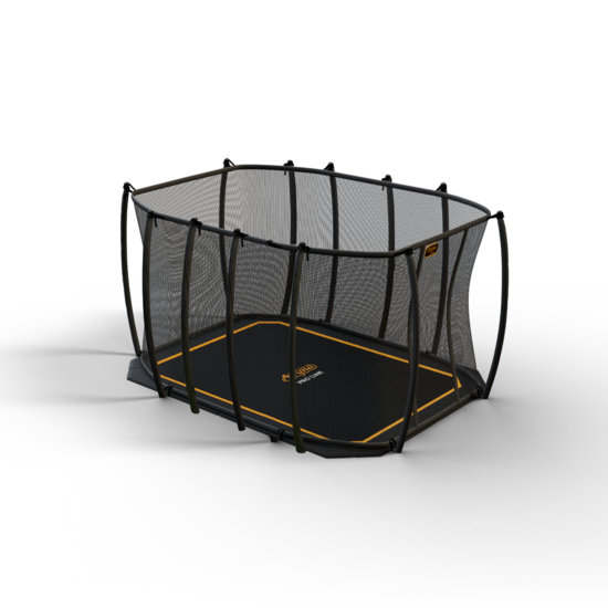 Avyna Trampoline FlatLevel 520x305 (352) met net | Zwart