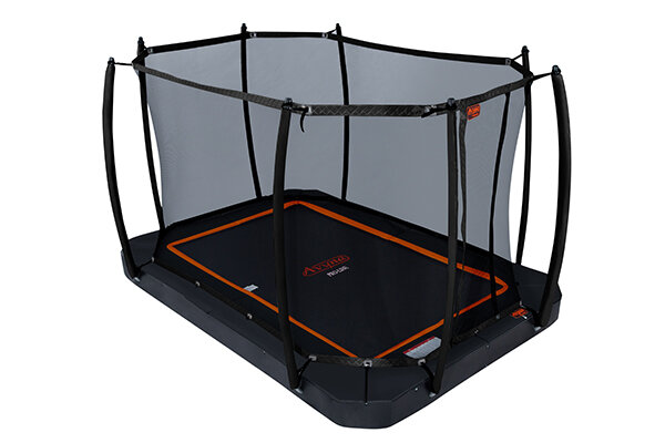 Avyna Trampoline FlatLevel 520x305 (352) met net | Zwart