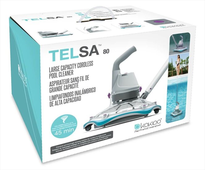 TELSA 80 Oplaadbare zwembadstofzuiger