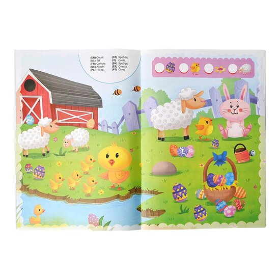 Pasen Kleurboek met stickers 21x30cm 44blz