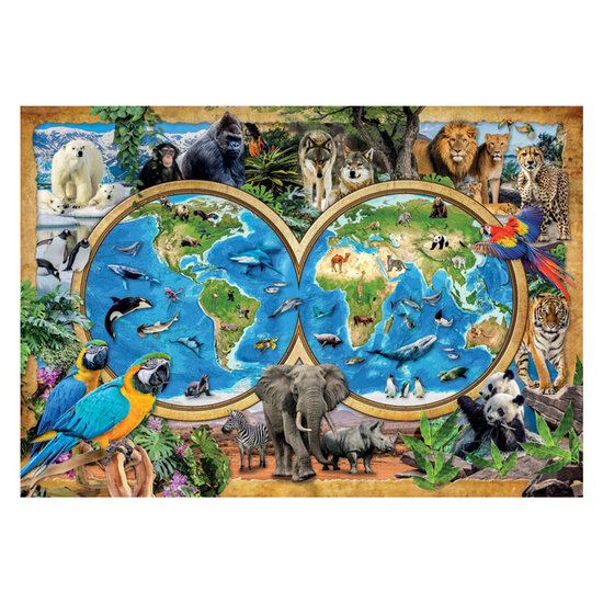 Clementoni Legpuzzel Super Color The Wonderful Animal World, 300st.