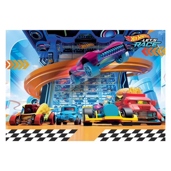 Clementoni Legpuzzel Super Color Hot Wheels II, 104st.