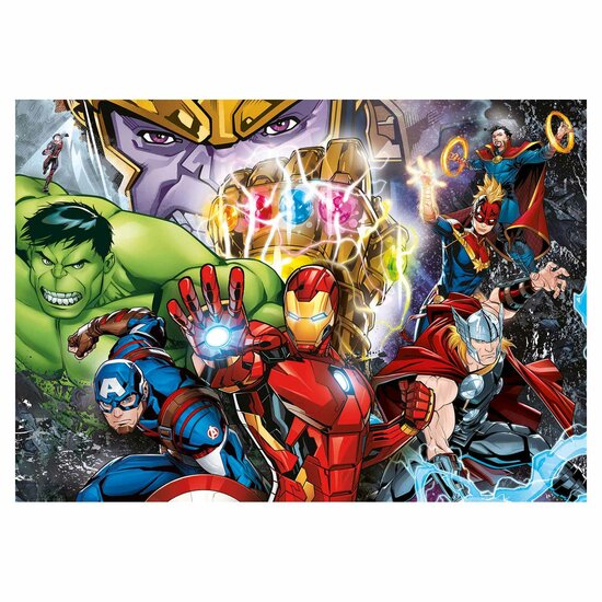 Clementoni Brilliant Puzzel Marvel Superhelden, 104st.