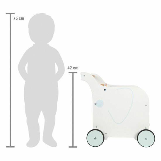 Small Foot - Baby Walker Speelgoedkist Olifant