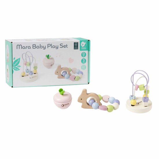 Classic World Houten Baby Speelset Mara, 3dlg.