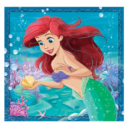 Clementoni Legpuzzel Super Color Vierkant Disney Prinses, 3x48st.