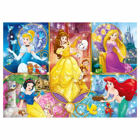 Clementoni Brilliant Puzzel Disney Prinses, 104st.