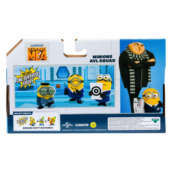 Despicable Me 4 - Party Bus Speelfiguren 4-pack