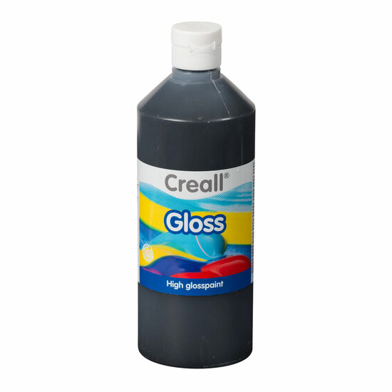 Creall Gloss Glansverf Zwart, 500ml