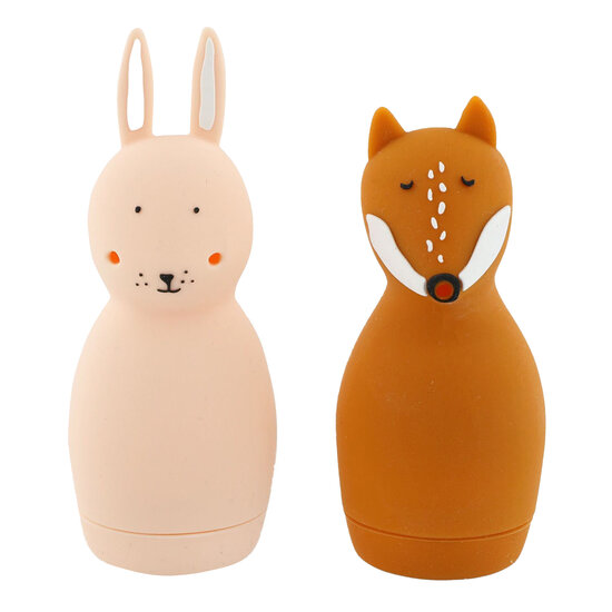 Trixie Badspeelgoed Squeezy Dieren  - Mrs. Rabbit &amp; Mr. Fox