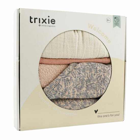 Trixie Newborn  Geschenkdoos L - Lovely Leaves