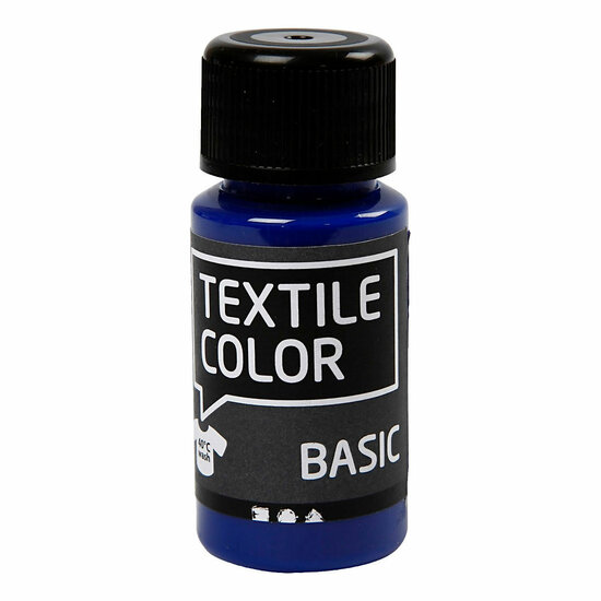 Textile Color Semi-dekkende Textielverf - Primair Blauw, 50ml