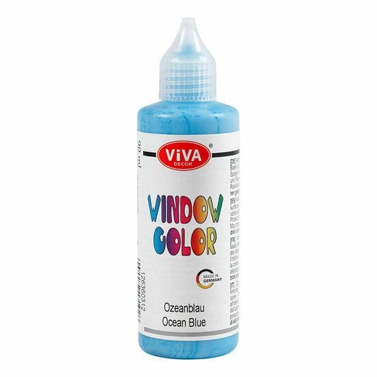 Window Color Sticker en Glasverf - Lichtblauw, 90ml