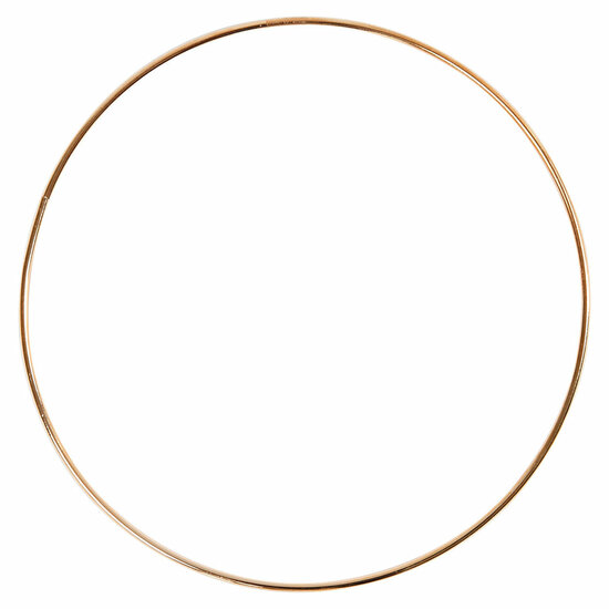 Metalen Draadring Goud, 20cm