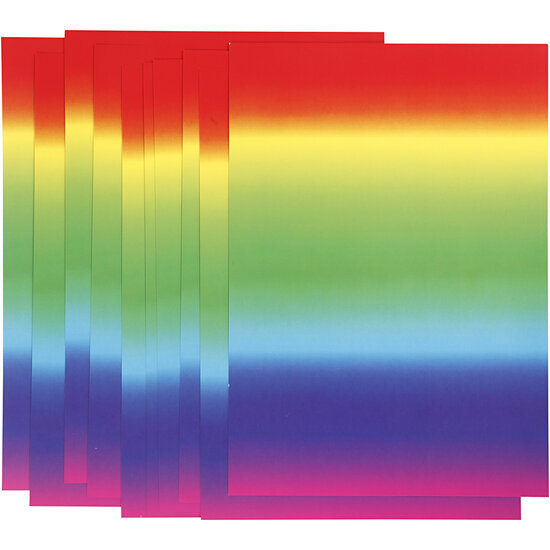 Regenboogpapier A4 180gr, 10 Vellen