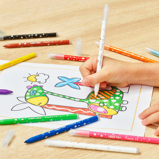 BIC Kids Kleuren &amp; Uitwissen, 10 + 2 gratis