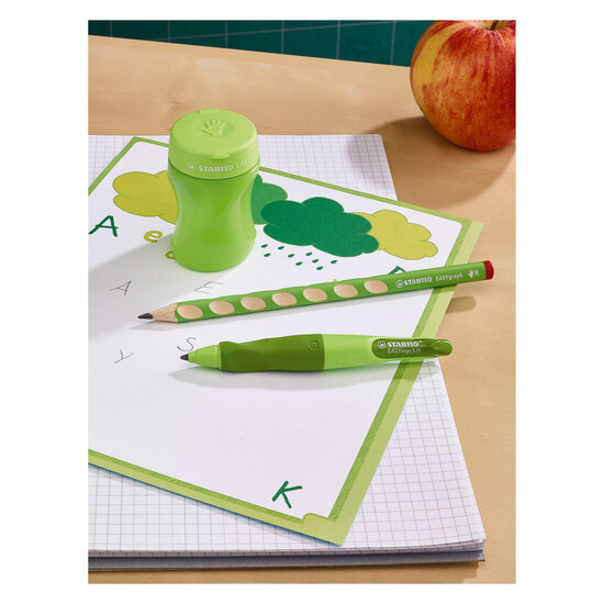 STABILO EASYsharpener - 3 in 1 Puntenslijper - Rechts - Groen