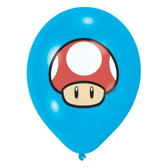 Super Mario Latex Ballonnen, 6st.