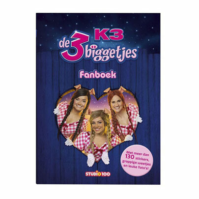 K3: 3 Biggetjes Fanboek met Stickers