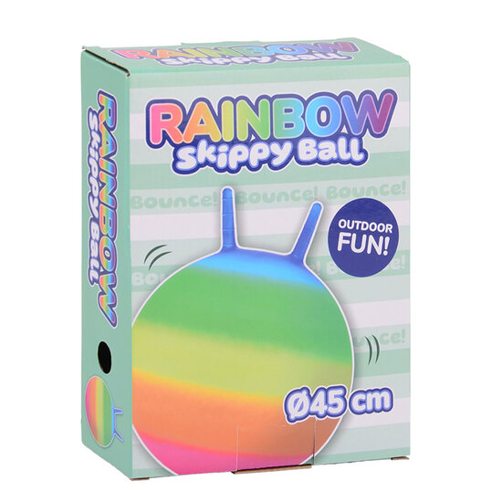 Outdoor Fun Regenboog Skippybal, 45cm