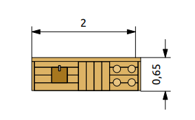 Robinia speelkeukentje voor openbaar gebruik 200cm x 65cm