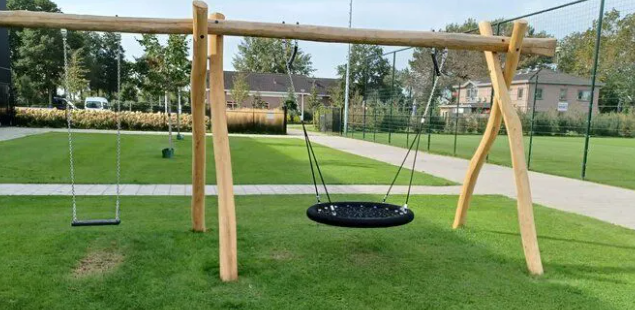 Robinia Vogelnestschommel inc. rond vogelnest en schommelzitje 550 cm