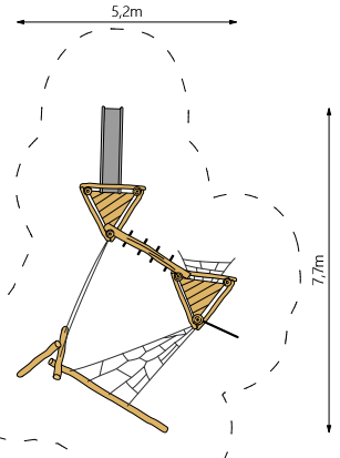 Robinia Speelcombinatie voor openbaar gebruik 850 cm x 550cm