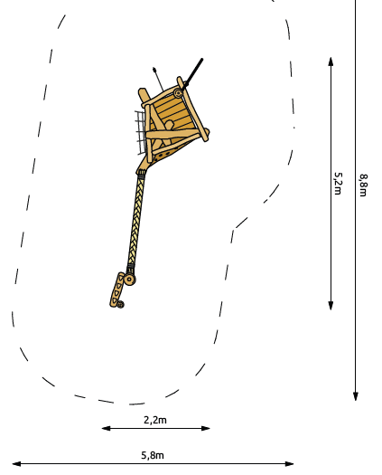 Robinia Speelcombinatie voor openbaar gebruik 520cm x 220cm